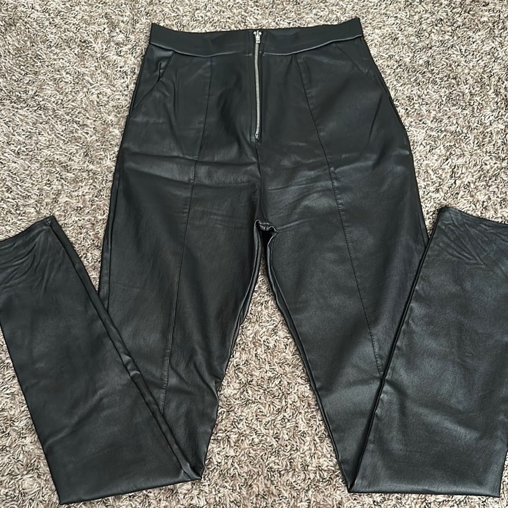 Black Leather Pants
